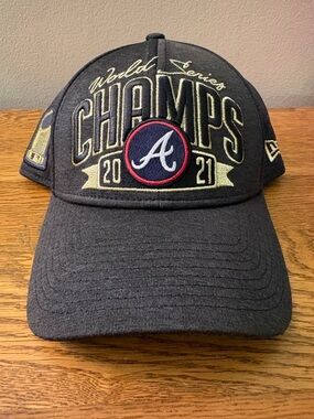 Atlanta Braves 2021 World Series championship snapback ball cap. NWOT.